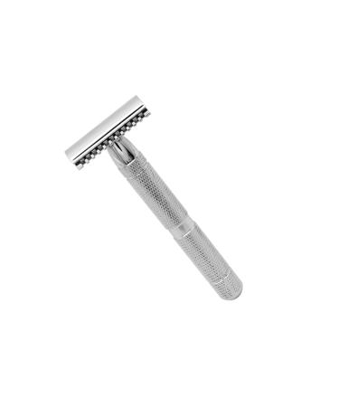 Angoily men razor men's razor razor with structured design razor for home use razor for men safe razor razor man solid wood silver medium