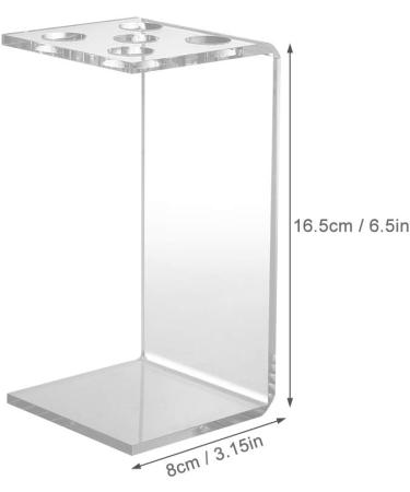 Walmeck Professional Hair Scissor Comb Holder Salon Scissor Shear Rack Hairdressing Combs Organizer Acrylic Transparent - Buy Online on GoSupps.com