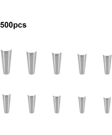 dijiusidy 500 Pieces Nails Manicure Square False French Ballet Ballerina Beauty Tools Extensions Decorations Accessories Gifts natural color - Buy Online on GoSupps.com