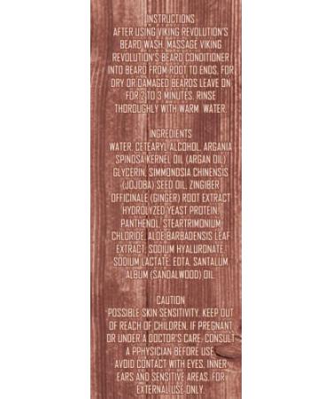 Sandalwood Beard Conditioner with Argan & Jojoba Oils - Softens & Strengthens - 17oz - Buy Online on GoSupps.com