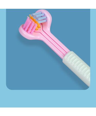 Buy Ath.elas 3-Sided Toothbrush for Kids (Ages 2-6) | Premium Pink Toothbrush with Soft Bristles for Deep Cleaning - Buy Online on GoSupps.com