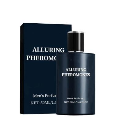 VEFSU Mens Perfume Men's Fresh Fragrance Long Lasting Charming Elegant Body Travel Enhance Temperament 50ml (Black One Size) 1 Fl Oz (Pack of 1) Black