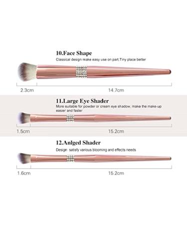 Buy Bling Diamond Encrusted Makeup Brushes Set | Professional Cosmetic Tools for Flawless Application - Buy Online on GoSupps.com
