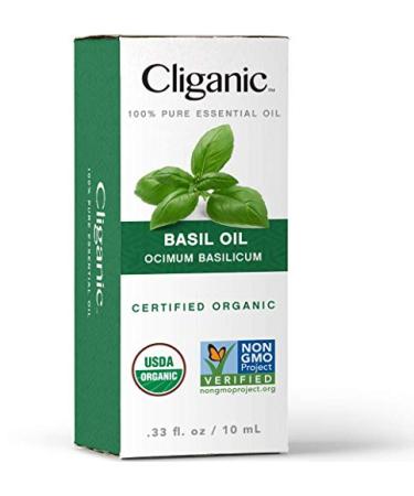Cliganic Organic Basil Essential Oil - 100% Pure & Natural, Non-GMO for Aromatherapy - Buy Online on GoSupps.com