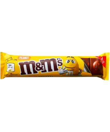 M&M's Peanut Chocolate 34g 6 Bar Delicious Tasty And Twisty Treat Gift Hamper Christmas Birthday Easter Gift Sold By Kidzbuzz