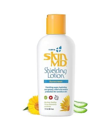 Skin MD Shielding Lotion 4oz + SPF 15 - Eczema & Psoriasis Relief for Face Body & Hands | Best Dry Skin Remedy - Buy Online on GoSupps.com