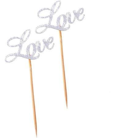 Vaguelly 5pcs Glitter Cupcake Toppers Party Decorations Fornite Cake Decoration for Birthday Wedding Cake Toppers Love Cake Toppers Decorations for Party Wedding Decor Cupcake Picks Flash - Buy Online on GoSupps.com