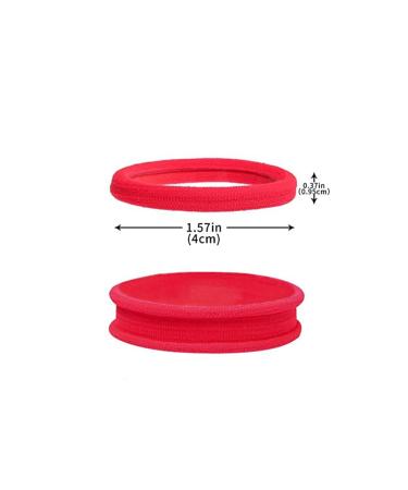Hair Ties  No Damage Hair Accessories  Elastic for Women  Men  Girls  Soft Seamless  2 Inch in Diameter 100 Pcs Color Multicolor - 100 Pcs - Buy Online on GoSupps.com
