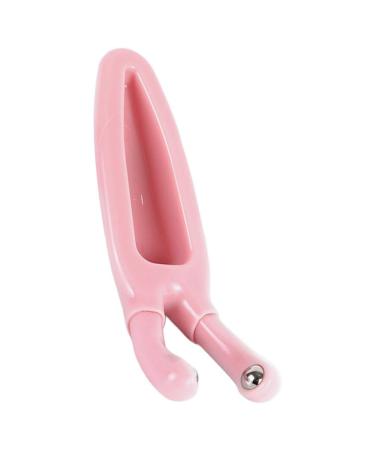 NOLITOY Nose Massager Y Shaped Nose Scraper Face Massaging Tool Skin Relaxing Massager Eyes Facial Gua Sha Massager Pink