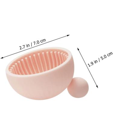 Housoutil 1pc Silicone Scrub Pad Hair Brush Cleaner Tool Brush Washing Pad Eye Patches for Adults Cosmetic Tool Cleaning Makeup Tool Makeup Brush Silica Gel Silicone Brush Pink - Buy Online on GoSupps.com