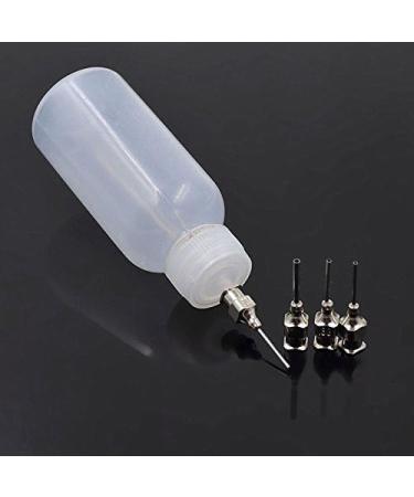 1 Oz Plastic Henna Bottle Applicator with 4 Stainless Steel Tips - Perfect for Art & Body Designs | International Shipping Available - Buy Online on GoSupps.com