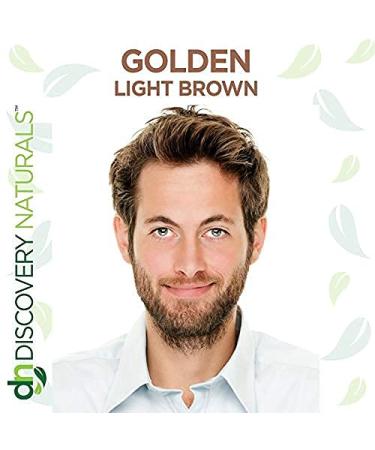 Discovery Naturals Golden Light Brown Henna Hair Color - 100% Natural Dye for Men & Women | Chemical-Free Hair & Beard Color | Easy to Use & Blendable - Buy Online on GoSupps.com