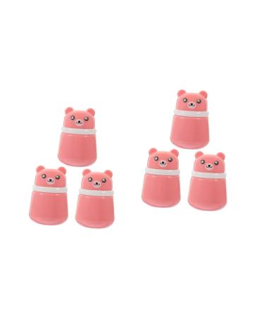 Beavorty 6 Pcs Powder Puff Box Baby Powder Travel Baby Powder Baby Powder for Newborn Baby Powder Box Powder Puff Kit Loose Powder Sponge Powder Container with Puff Powder Storage Bottle 10X7CMx2pcs Pinkx2pcs