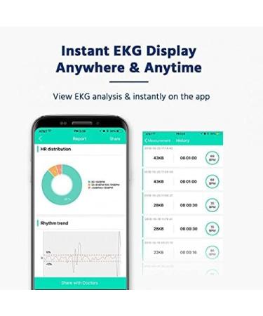 ECG Monitor Handheld ECG Heart Rate Monitors for Smart Phone Wireless Heart Rhythm Tracking Without ECG Electrodes Required Home Use SnapECG Portable EKG Devices for iPhone & Android - Buy Online on GoSupps.com