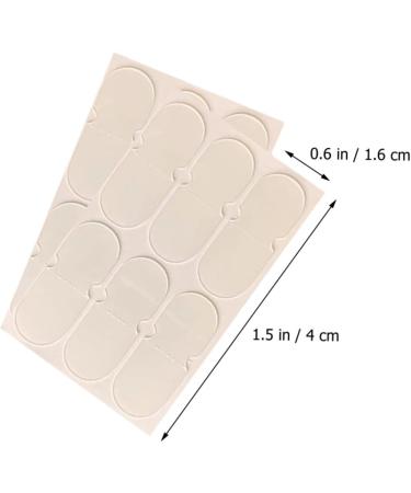 FOMIYES 60pcs Ear Stickers - Corrector De Ojeras | Cosmetic Ear Tape - Transparent Ear Patch | Vertical Ear Tape for Erect Elf Ears | White 4x16cm - Buy Online on GoSupps.com