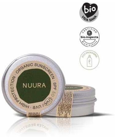 NUURA - Organic Eco-Friendly SPF 50 UVA/UVB Face Sunscreen - Sports Protection and Outdoor Activities - Biodegradable Hypoallergenic Water Resistant - Multicolor - Buy Online on GoSupps.com