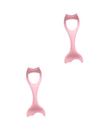 Beavorty 2pcs Eyeliner Auxiliary Artifact Tools Cosmetology Mascara Drawing Tool Eyelash Brush Cosmetic Miss 15X4.5CMx2pcs Pinkx2pcs