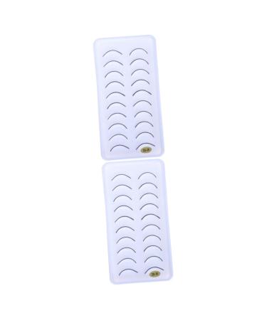 Didiseaon 20 Pairs False Eyelashes Reusable Eyelash Makeup Eyelashes Headband Shiny Eyeliner Carnival Makeup Supplies False Eyelashes Soft Artificial Lengthen Ms White