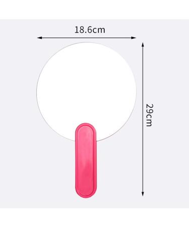 Large Cute Handheld Mirror for Shaving & Makeup | Single-Sided Portable Vanity Mirror - Blue - Buy Online on GoSupps.com