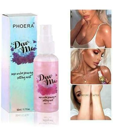 AQUAPURITY - PHOERA Dew Me Rose Water Priming and Setting Mist Spray Moisturizing & Hydrating Botanicals Make up Highlighter Effect Pore Minimizer Face Toner Cruelty Free (102 Celestial) - Buy Online on GoSupps.com