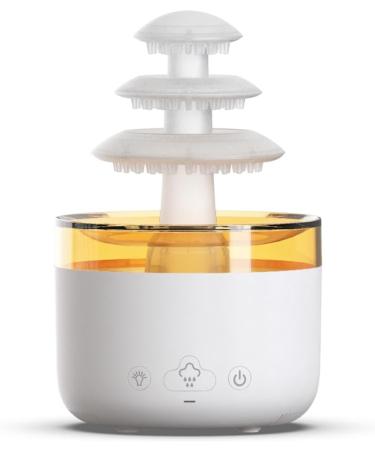 Rain Cloud 500ML Humidifier with Remote LED Lights & Aromatherapy - Ideal for Sleep & Relaxation - Buy Online on GoSupps.com