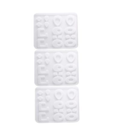 Lurrose 3 Pcs Ornaments Mold Sphere Epoxy Mold Resin Mold Resin Sphere Mold White Accessories Irregular