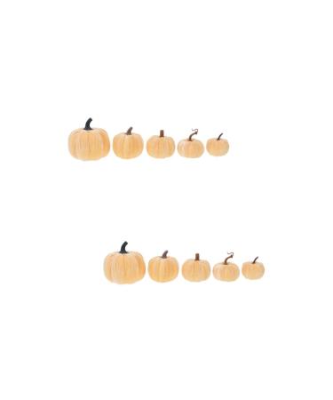 Ciieeo 10 Pcs Flannel Foam Pumpkin Fall Wedding Decor Decorative Fabric Pumpkins Harvest Pumpkins Ornament Halloween Garland Decor Faux Pumpkins Home Decor Simulation Pumpkin Autumn Set