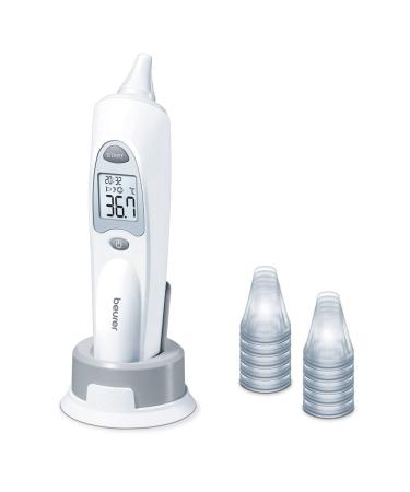 Beurer FT 58 Ohr thermometer & BM 27 upper arm blood pressure meter with a jetticrican seat control for upper arm circumference of 22-42 cm risk indicator arrhythmia detection message for application errors Bundle with insect stitch healer