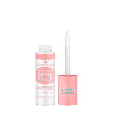 Essence Cosmetics Overnight Brow Mask eyebrows transparent soothing nourishing quick -drying with oils vegan microplasty particles free nanoparticles (6ml)