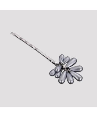 hgnxa Elegant Pearl Hair Clip Wheat Ears Hairpin Hair Barrettes Female Bangs Side Clip Headdress Hair Accessory Women Gift Gray - Buy Online on GoSupps.com