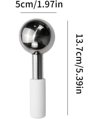 Stainless Steel Facial Ice Ball - 2 PC Set for Beauty & Massage | Ice Roller for Glowing Skin - Buy Online on GoSupps.com