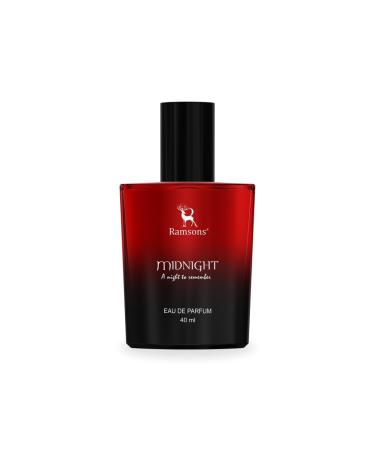 Ra.ms.ons - Midnight Eau De Parfum | 40 ML | Perfume for Men | TN - Lavender Mint Green Camphor Lemongrass | MN - Cumin Aniseed Rose Jasmine | BN - Oakmoss Patchouli Musk Amber