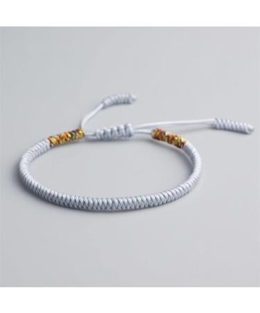 ZECHUANGJIA Bracelets 41 Colors Tibetan Buddhist Love Charm Tibetan Bracelets & Bangles For Women Men Handmade Knots Rope Budda Bracelet bracelet (Metal Color : 49-Dark blue-gold) - Buy Online on GoSupps.com