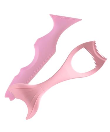 Balacoo 2pcs Eyeliner Tool Lash Kit Lip Line for Beginners Silicone Eyebrow Stencil Mask Spoon Third Gear