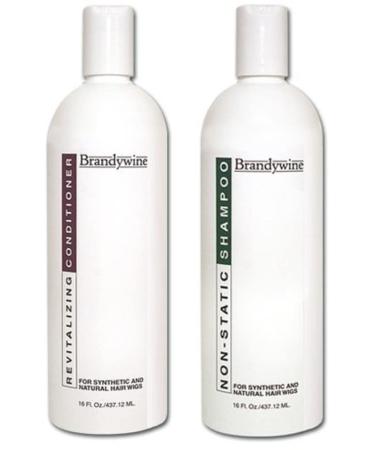 Brandywine Non Static Shampoo & Revitalizing Conditioner 16 Ounce. Value Pack Bundle 2 items