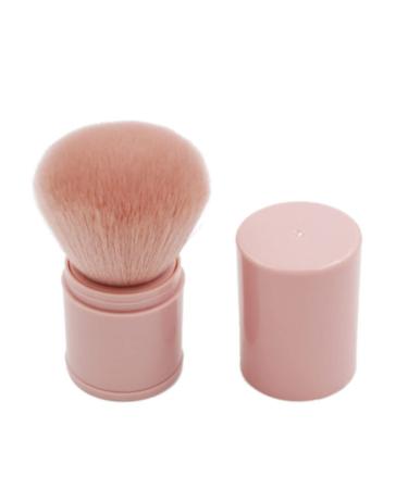 Powder brush portable retractable pink
