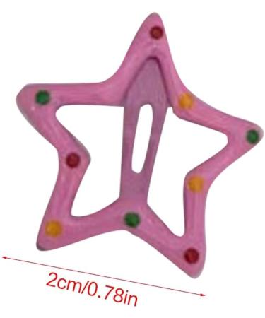 hgnxa 5 pairs Hair Clip Star Snap Clip For Girl Star Hair Clip For Kid Star Barrettes Bangs Clip Side Clip Star Hairpin Light pink - Buy Online on GoSupps.com