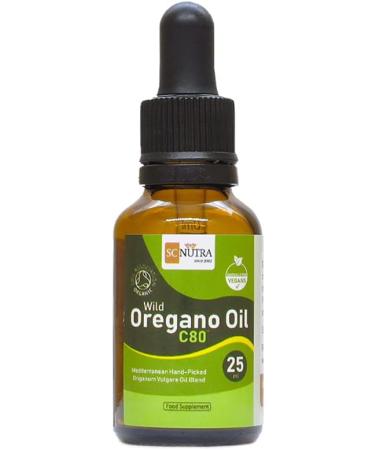Certified Organic Oregano Oil 25ml - 175 Servings | Soil Association UK Certified - Buy Online on GoSupps.com
