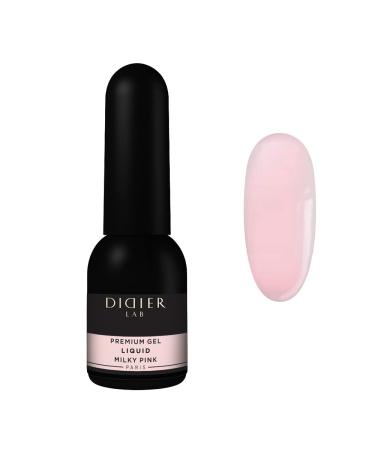 Didier Lab - Premium Milky Pink Solid Builder Gel for Nails 10ml - Builder Gel in a Bottle for Extension - Nail Strengthener - LED UV Builder Gel - Nail Repair - Use with Nail Forms - Nail Hardener