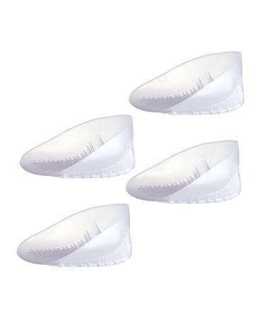 FRCOLOR 2 Pairs U-Shaped Heel Pad Shoe Heel Pads Silicone Ankle Protector Heel Inserts for Boots U-Shaped Heel Mats Plantar Pads Heel Cups White Floor Mat Soft Sebs Men and Women