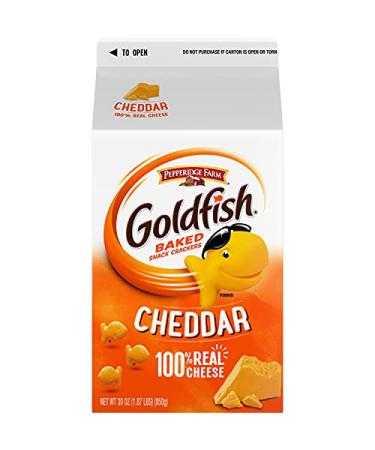 Pepperidge Farm Goldfish Crackers Cheddar 30 Oz - Crunchy Snack Delight - Buy Online on GoSupps.com