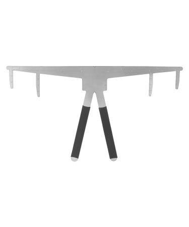 Three-point Positioning Balance Ruler Stainless Steel Eyebrow Ruler Portable 3 Point Positioning Eyebrow Ruler Eyebrow Caliper Measurement Tool