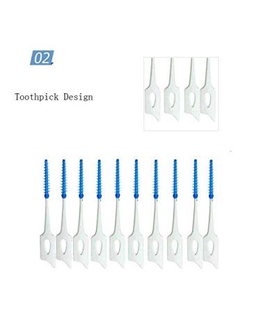 Interdental Brush Cleaners - 40 Count Toothpick Flossing Tool for Oral Hygiene - Buy Online on GoSupps.com