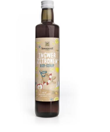 Sonnentor Organic ginger lemon syrup 6 x 500 ml