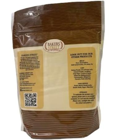 Bakers Street | Vital Wheat Gluten Flour 2X1Kg (2Kg) | Premium Quality | Bread Making - Buy Online on GoSupps.com