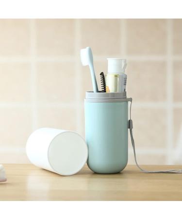 Croselyu Portable Travel Toothbrush Storage Box & Wash Cup Set - Pink - Buy Online on GoSupps.com