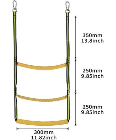 Sailortenx 3 Step Marine Rope Ladder for Inflatable Boat & Kayak - Portable Boating Ladder - Buy Online on GoSupps.com