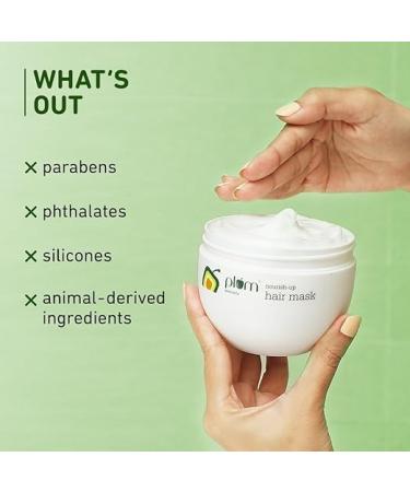 Pl_um Avocado Hair Mask | Frizz Control & Shine for Curly Wavy Hair | Nourishing Avocado Oil Argan Oil & Shea Butter | Unisex Hair Spa Cream | 250g - Buy Online on GoSupps.com