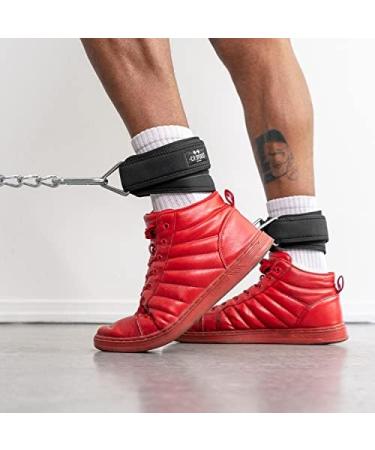 C.P.Sports Hand and Foot Leacon Premium - Foot Cuffs for Fitness Training | Leg Extensions & Glute Workouts - Available in Black Blue & Red - Buy Online on GoSupps.com