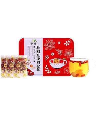Guiyuan red jujube Lycium barbarum tea 4.58oz combination of flower and tea fruit tea in bags five treasures tea drink 130g - Buy Online on GoSupps.com